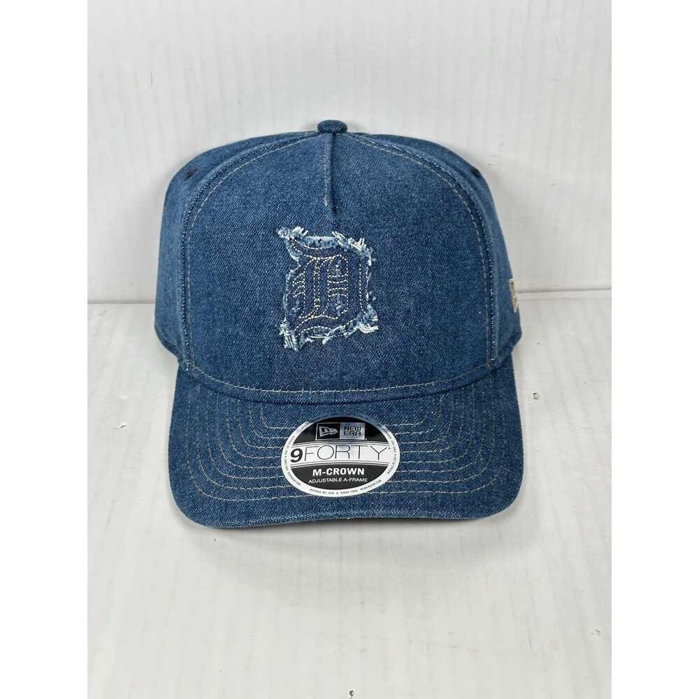 New Era Detroit Tigers 9FORTY A-Frame Denim Adjustable M-Crown Hat Cap NWT OS